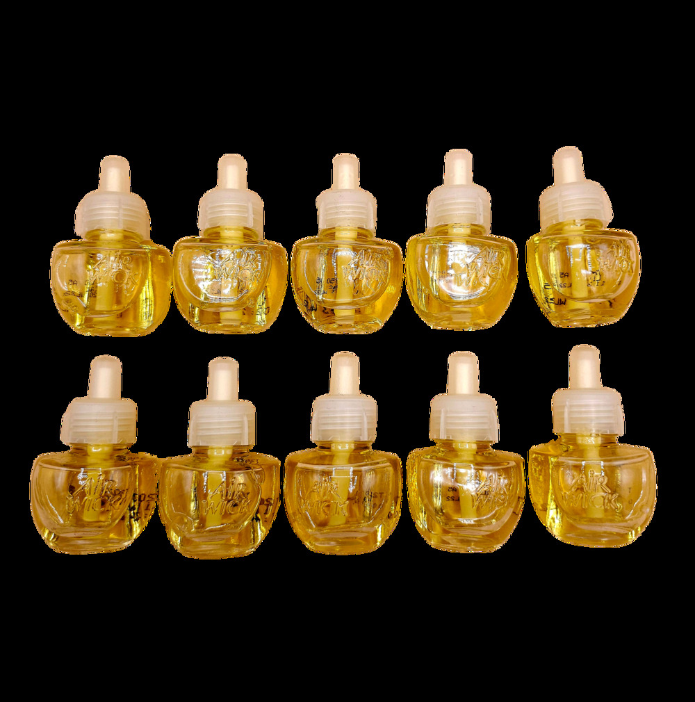 (10) Air Wick Lilac & White Lavender Plug-Ins Scented Oil Refills Set of 10 Bulk